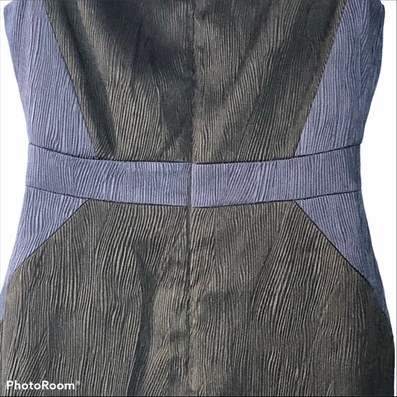 Adrianna Papell Jacquard Colorblock Sleeveless Textured Sheath MIDI Dress NWT - Picture 13 of 16